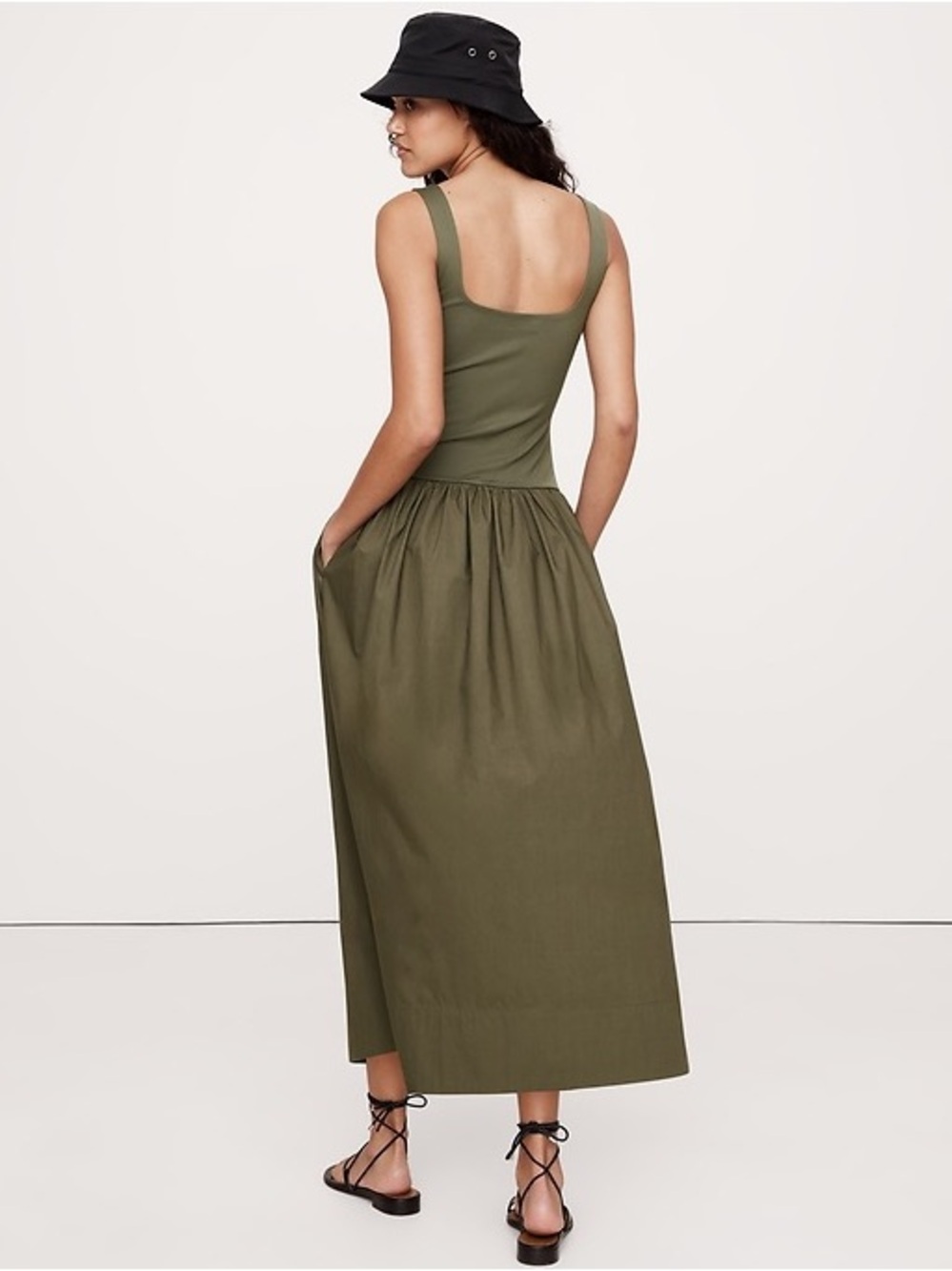 Banana Republic Drop Waist Midi Dress - Picture 3 of 7